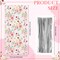 100 Pieces Eucalyptus Party Cellophane Treat Bag Floral Candy Bags for Baby Shower Wedding Bridal Shower Supplies Favors Decorations Birthday Theme Greenery Floral Graduation Decor (Flowers)